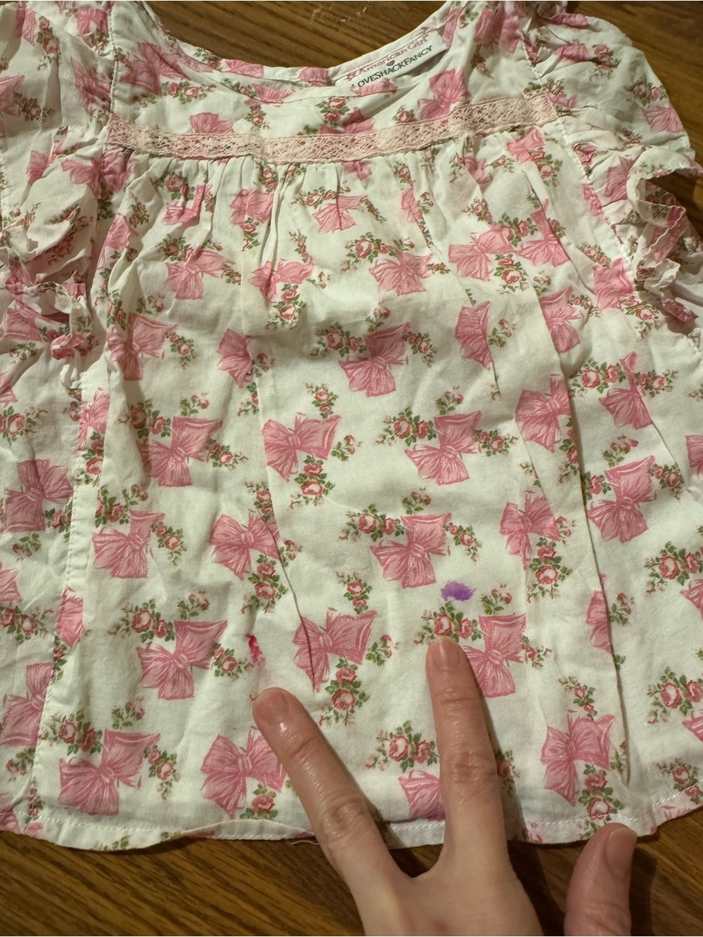 Love shack fancy x American girl skirt set PLAY some stains - Picture 2 of 4